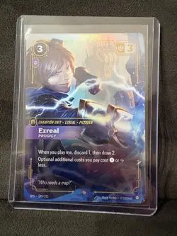 League of Legends Ezreal Prodigy Champion Unit Foil Card 149/221 - Image 1