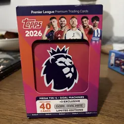 Topps Premier League 2026 Debut Edition Cards - Mega Tin #1 - Goal Machines - Image 1