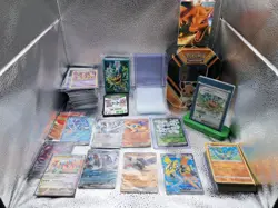 Pokemon Bundle, Rare Cards With Bulk, Mixed Sets. Tin, Sleeves And Top Loaders!! - Image 1