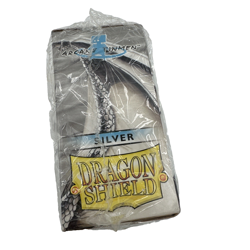 Dragon Shield Pack 100 Gaming Cards Protective Sleeves Clear Front Silver Back - Image 4
