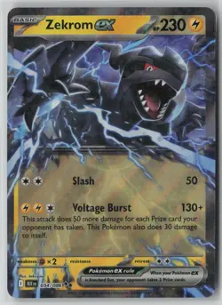 Zekrom ex 034/086 Pokemon TCG Black Bolt Holo Rare Card (Near Mint) NM 1 - Image 1