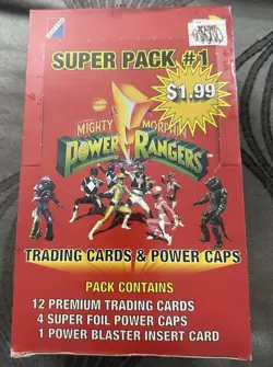 Mighty Morphin Power Rangers Super Pack #1 Trading Cards 1994 Factory Sealed - Image 1