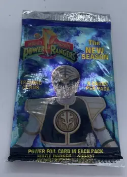 MIGHTY MORPHIN POWER RANGERS THE NEW SEASON TRADING CARDS 8 PACK 1994 - Image 1
