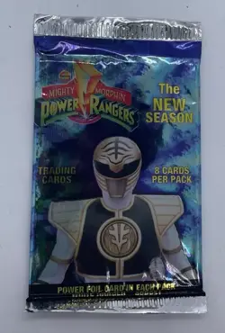 MIGHTY MORPHIN POWER RANGERS THE NEW SEASON TRADING CARDS 8 PACK 1994 - Image 2