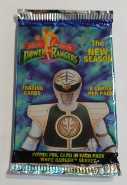 1994 Mighty Morphin Power Rangers Trading Cards 1 Pack of 8 Cards New & Sealed - Image 1