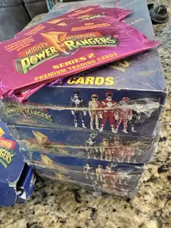 Mighty Morphin Power Rangers Series 2 Trading Cards 24 Pack Sealed Box X4 - Image 1