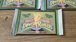 5 x Mighty Morphin Power Rangers 1994 Premium Trading Cards 7 Cards Per Pack - Image 2
