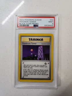PSA 9 - 2002 WOTC Black Star PROMO Pokemon Tower # 42 Pokemon Card - Image 1