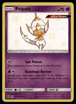 Poipole Shiny Holo Rare Hidden Fates: Shiny Vault SV19/SV94 NM Pokemon TCG - Image 1