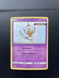 Pokemon TCG Poipole Hidden Fates SV19/SV94 Holo Shiny Holo Rare - Image 1