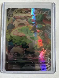Pokemon Snorlax VMAX Ultra Rare Full Art Holo 142/202 Sword & Shield Card - Image 1