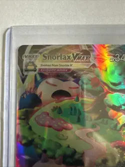 Pokemon Snorlax VMAX Ultra Rare Full Art Holo 142/202 Sword & Shield Card - Image 3