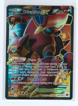 Pokemon Card Volcanion EX 107/114 Ultra Rare Full Art XY Steam Siege NM 107/114 - Image 1