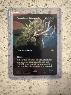 MTG Craterhoof Behemoth Borderless, Tarkir: Dragonstorm, Regular Card 346 - Image 1