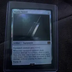 1x Buster Sword Foil Final Fantasy Magic MTG NM G2U - Image 1