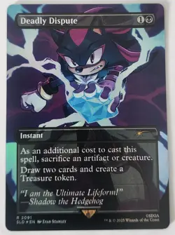 Deadly Dispute (2091) (Rainbow Foil) Secret Lair Sonic The Hedgehog - Image 1