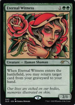 MTG Eternal Witness (43) | NM | Secret Lair Full Sleeves: The Tattoo Pack {SLD} - Image 1