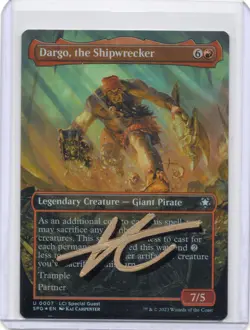 Dargo, the Shipwrecker Foil Signed Sketched Artist Proof MTG RARE - Image 1