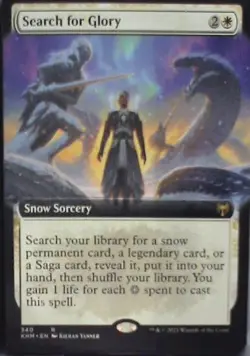 Search for Glory (Extended Art) - Kaldheim: #340, Magic: The Gathering Nm C252 - Image 1
