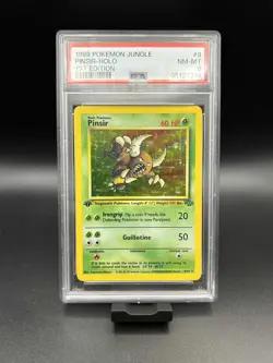 Pokemon Pinsir 1st Edition Jungle PSA 8 | WOTC 1999 | Holo | 09/64 - Image 1