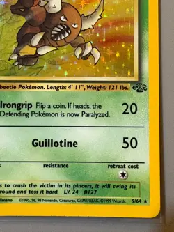 Pinsir 9 / 64 Pokemon TCG First Edition Jungle Holo - Image 5