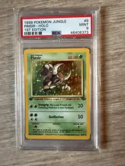 1999 Pokemon Jungle Pinsir #9 1ST Edition PSA 9 - Image 1