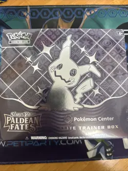 Pokemon TCG Scarlet & Violet Paldean Fates Pokemon Center Elite Trainer Box ETB 820650856181 - Image 1