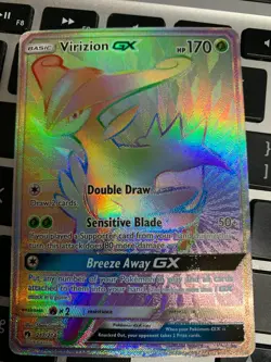 Virizion GX - 217/214 - Hyper Rare Secret SM Lost Thunder Pokemon 2018 - Image 2