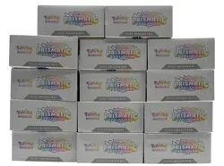 Lot of (14) Pokemon TCG Scarlet & Violet Prismatic Evolutions ETB's SEALED - Image 4