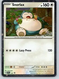 Snorlax SV: (Cosmos Holo) Scarlet & Violet Promo Cards Promo 122 NM - Image 1