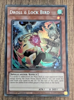 RA02-EN006 Droll & Lock Bird Secret Rare Near Mint 1st Edition YuGiOh! - Image 1