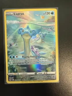 Pokemon TCG Lapras Crown Zenith: Galarian Gallery GG05/GG70 LP+ - Image 1