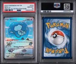 PSA 10 Pokemon Mew Paldean Fates #232 SIR Gem Mint Bubble Mew English - Image 3