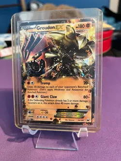 Groudon EX 54/108 Dark Explorers Holo Rare Pokemon - Image 2