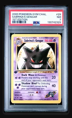 2000 POKEMON GYM CHALLENGE 1ST EDITION #29 SABRINA'S GENGAR PSA 7 - Image 1