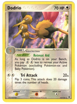 Dodrio 21/112 EX FireRed & LeafGreen Regular Rare Pokemon Card - Image 1