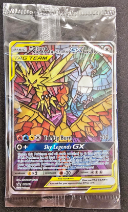 Moltres Zapdos Articuno GX SM210 Pokemon Sun Moon Black Star Promo English NM - Image 1