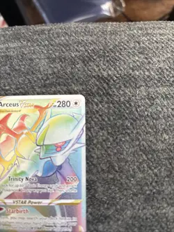 Pokemon TCG Arceus VSTAR Rainbow Secret Rare Card 176/172 Brilliant Stars NM - Image 4