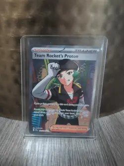 Pokemon TCG Team Rockets Proton Full Art Card 227/182 Sv10: Destined Rivals - Image 1