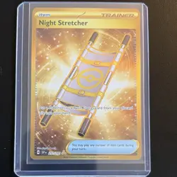 Pokemon Night Stretcher 251/191 Hyper Rare Full Art Sv08 Surging Sparks Holo - Image 1