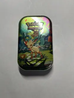 Prismatic Evolutions Mini Tin - Leafeon Art - Sealed Brand New - Pokemon TCG - Image 1