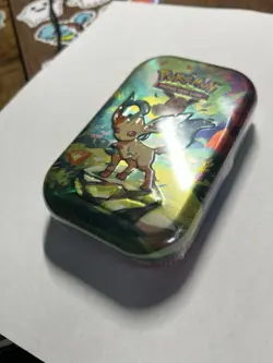 Prismatic Evolutions Mini Tin - Leafeon Art - Sealed Brand New - Pokemon TCG - Image 3