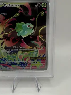 Pokemon TCG Bulbasaur Enhanced Mega Evolution Promo Card 133/132, PSA 9 - Image 3