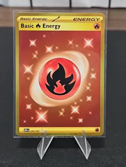 Pokemon TCG Basic Fire Energy Sv03: Obsidian Flames 230/197 Gold Hyper Rare - Image 1