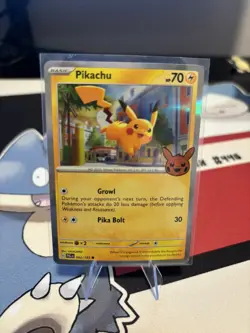 Pikachu 62/193 Holo Rare Stamped Trick or Trade 2023 Pokemon TCG LP - Image 1
