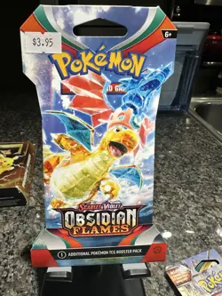 Pokemon Obsidian Flames- Dragonite Artwork- Blister Pack- Factory Sealed - Image 1