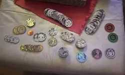 Lot Of 75 - Pokemon TCG Coins. Variety Small And Jumbos. - Image 1