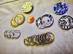 Lot Of 75 - Pokemon TCG Coins. Variety Small And Jumbos. - Image 5