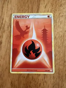 Pokemon TCG Fire Energy 116/123 Heartgold & Soulsilver Regular Basic Energy - Image 1