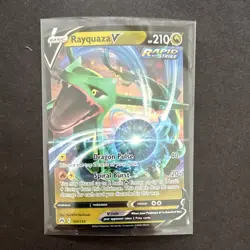 Pokemon TCG Rayquaza V 100/159 Holo Ultra Rare Crown Zenith English - Image 1
